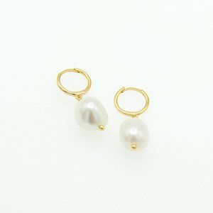 Cordelia 18K Gold Vermeil Natural Pearl Earrings